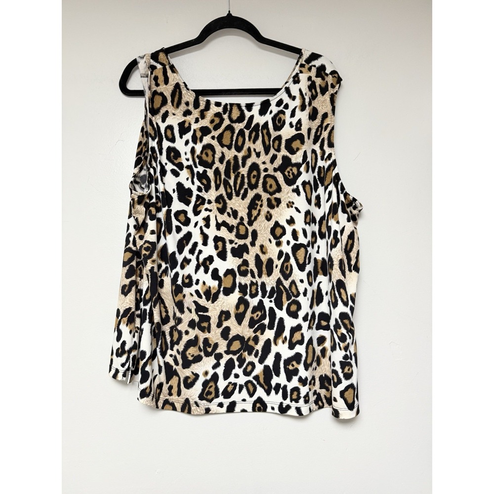 Joan Rivers Women's Plus Size Cheetah Tank Top Size 3X - Picture 5 of 6